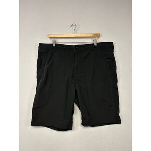 Gorpcore Hiking NordicTrack Mens 40 Black Recycled Nylon Cargo Shorts